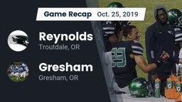 Recap: Reynolds  vs. Gresham  2019