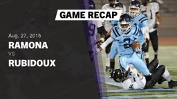 Recap: Ramona  vs. Rubidoux  2015