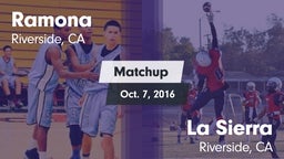Matchup: Ramona vs. La Sierra  2016