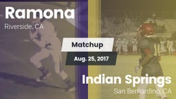 Matchup: Ramona vs. Indian Springs  2017