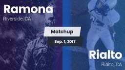 Matchup: Ramona vs. Rialto  2017
