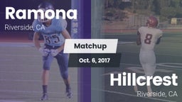 Matchup: Ramona vs. Hillcrest  2017
