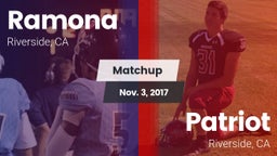 Matchup: Ramona vs. Patriot  2017