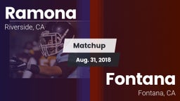 Matchup: Ramona vs. Fontana  2018