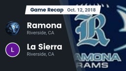 Recap: Ramona  vs. La Sierra  2018