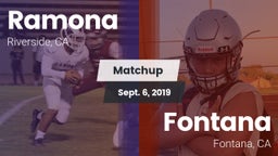 Matchup: Ramona vs. Fontana  2019