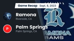 Recap: Ramona  vs. Palm Springs  2023