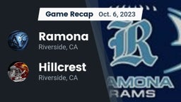 Recap: Ramona  vs. Hillcrest  2023