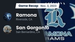 Recap: Ramona  vs. San Gorgonio  2023