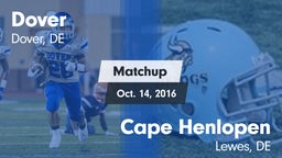 Matchup: Dover  vs. Cape Henlopen  2016