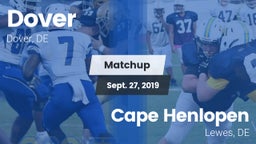 Matchup: Dover  vs. Cape Henlopen  2019