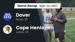 Recap: Dover  vs. Cape Henlopen  2021