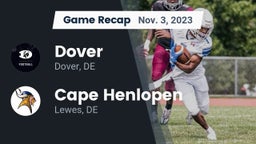 Recap: Dover  vs. Cape Henlopen  2023