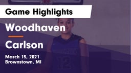 Woodhaven  vs Carlson  Game Highlights - March 15, 2021