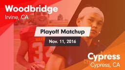 Matchup: Woodbridge High vs. Cypress  2016