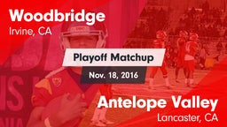 Matchup: Woodbridge High vs. Antelope Valley  2016