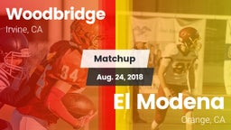 Matchup: Woodbridge High vs. El Modena  2018