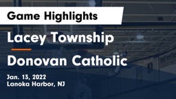 Lacey Township  vs Donovan Catholic  Game Highlights - Jan. 13, 2022