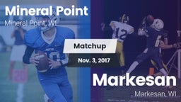 Matchup: Mineral Point High vs. Markesan  2017