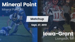 Matchup: Mineral Point High vs. Iowa-Grant  2019