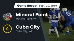 Recap: Mineral Point  vs. Cuba City  2019