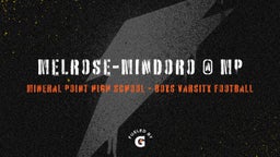 Mineral Point football highlights Melrose-Mindoro @ MP
