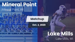 Matchup: Mineral Point High vs. Lake Mills  2020