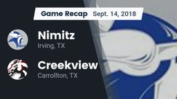 Recap: Nimitz  vs. Creekview  2018