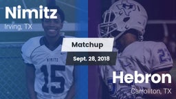 Matchup: Nimitz  vs. Hebron  2018