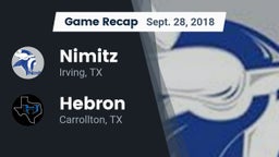 Recap: Nimitz  vs. Hebron  2018