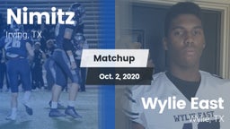 Matchup: Nimitz  vs. Wylie East  2020