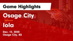 Osage City  vs Iola  Game Highlights - Dec. 12, 2020