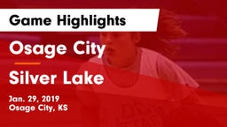Osage City  vs Silver Lake  Game Highlights - Jan. 29, 2019