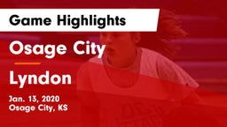 Osage City  vs Lyndon  Game Highlights - Jan. 13, 2020