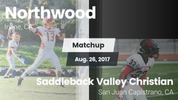 Matchup: Northwood High vs. Saddleback Valley Christian  2017