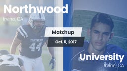 Matchup: Northwood High vs. University  2017
