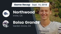 Recap: Northwood  vs. Bolsa Grande  2018