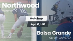 Matchup: Northwood High vs. Bolsa Grande  2019
