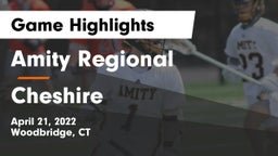 Amity Regional  vs Cheshire  Game Highlights - April 21, 2022