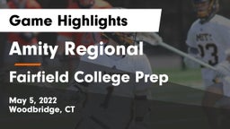 Amity Regional  vs Fairfield College Prep  Game Highlights - May 5, 2022