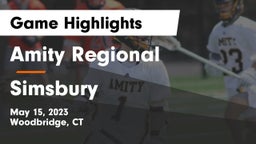 Amity Regional  vs Simsbury  Game Highlights - May 15, 2023