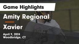 Amity Regional  vs Xavier  Game Highlights - April 9, 2024