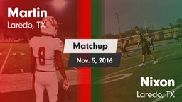 Matchup: Martin  vs. Nixon  2016