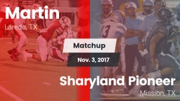 Matchup: Martin  vs. Sharyland Pioneer  2017