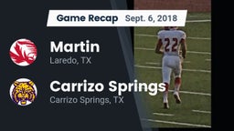 Recap: Martin  vs. Carrizo Springs  2018