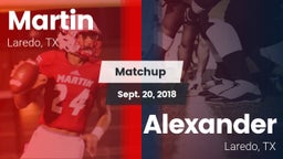 Matchup: Martin  vs. Alexander  2018