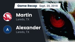 Recap: Martin  vs. Alexander  2018