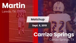 Matchup: Martin  vs. Carrizo Springs  2019