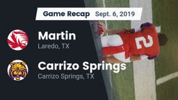 Recap: Martin  vs. Carrizo Springs  2019