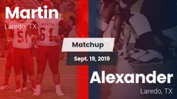 Matchup: Martin  vs. Alexander  2019